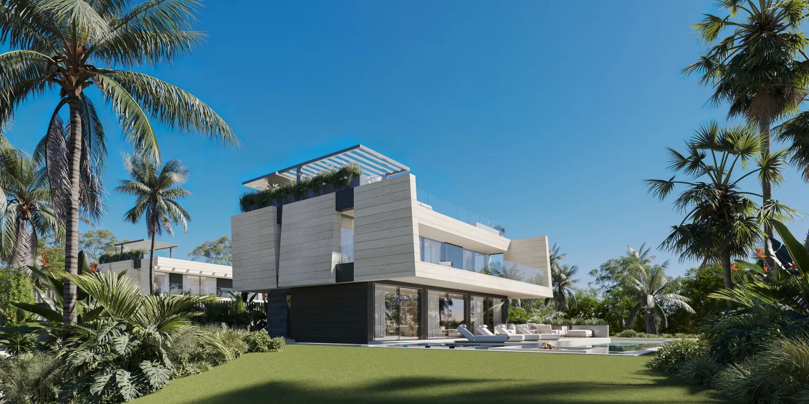 07 modern villa tropical landscape