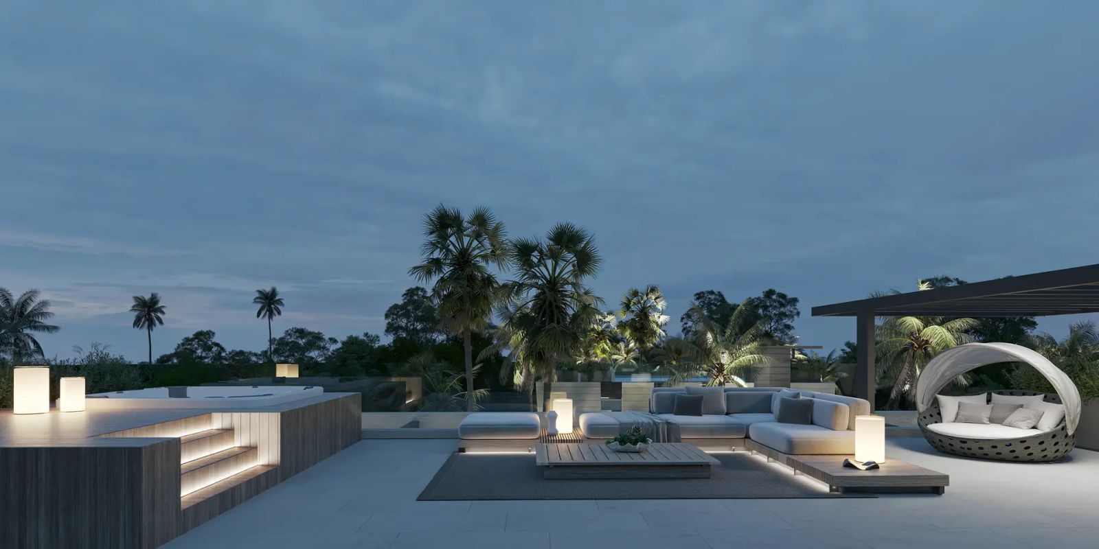 09 luxury outdoor terrace night